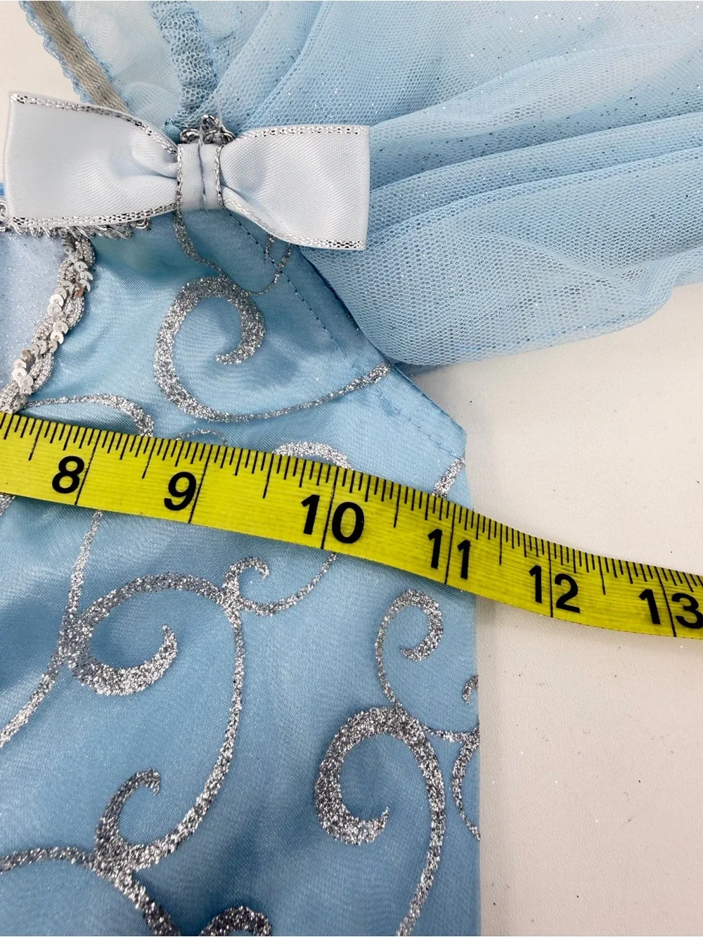 Disney Store Cinderella Princess Deluxe Dress Gown Costume Large 10 Tiara Boa